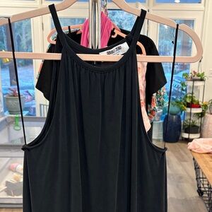 Double Zero Elegant Black Halter Dress